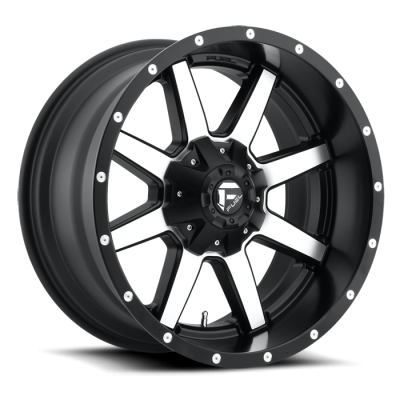 Fuel Wheels D537 Maverick Black Machined (D537)