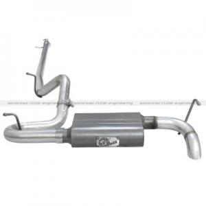 aFe Power Scorpion Exhaust System; 2-1/2 Cat-Back Aluminized Hi-Tuck (49-08042)