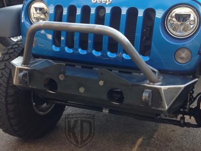 KD Fabworks 07+ JK Front Rock Crawler Bumper with Hoop (JK-F0716H)