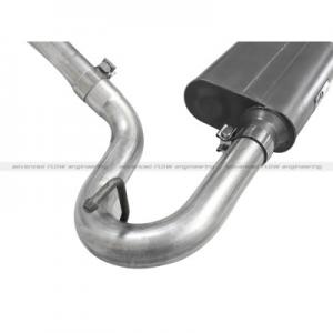 aFe Power Scorpion Exhaust System; 2-1/2 Cat-Back Aluminized Hi-Tuck (49-08042)