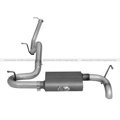 aFe Power Scorpion Exhaust System; 2-1/2 Cat-Back Aluminized Hi-Tuck 2dr (49-08043)