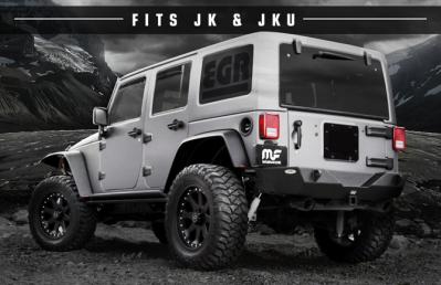 MagnaFlow 07-16 2-4dr JK MF Series 2.5in Axle Back Dual Outlet Black Coated Tip Stainless Exhaust (15160)