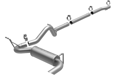 MagnaFlow 07-11 4dr JK Competition Series 2.5in Cat Back Single Outlet Stainless Exhaust (16391)