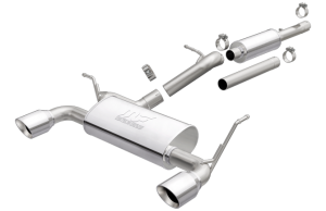 MagnaFlow 12-16 2-4dr JK MF Series 2.5in Cat Back Dual Outlet Polished Tip Stainless Exhaust (19326)