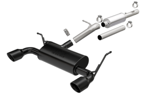 MagnaFlow 12-16 2-4dr JK MF Series 2.5in Cat Back Dual Outlet Black Coated Tip Stainless Exhaust (19327)