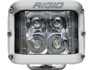 Rigid Industries D-SS White Finish Single LED Light 