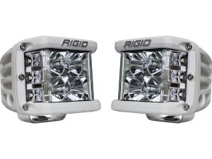 Rigid Industries D-SS White Finish Dual LED Lights 