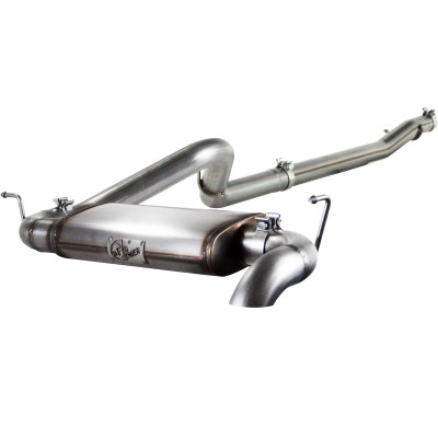 aFe Power MACH Force XP Exhaust System 3in Cat-Back SS-409 2 Dr 12-15 JK V6-3.6L (49-46221)