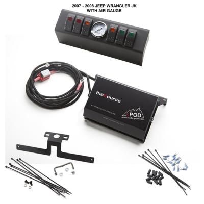 sPOD 07-08 JK 6 Switch w/ Air Gauge sPOD &amp; Source System (610-07)